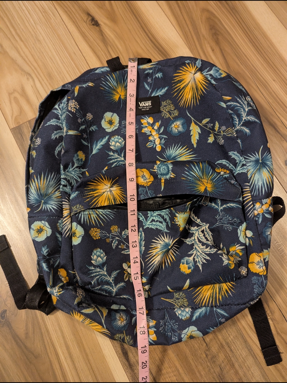 Vans OLD SKOOL III BACKPACK AZUL MULTI FLOWER. Off The Wall - Picture 4 of 4